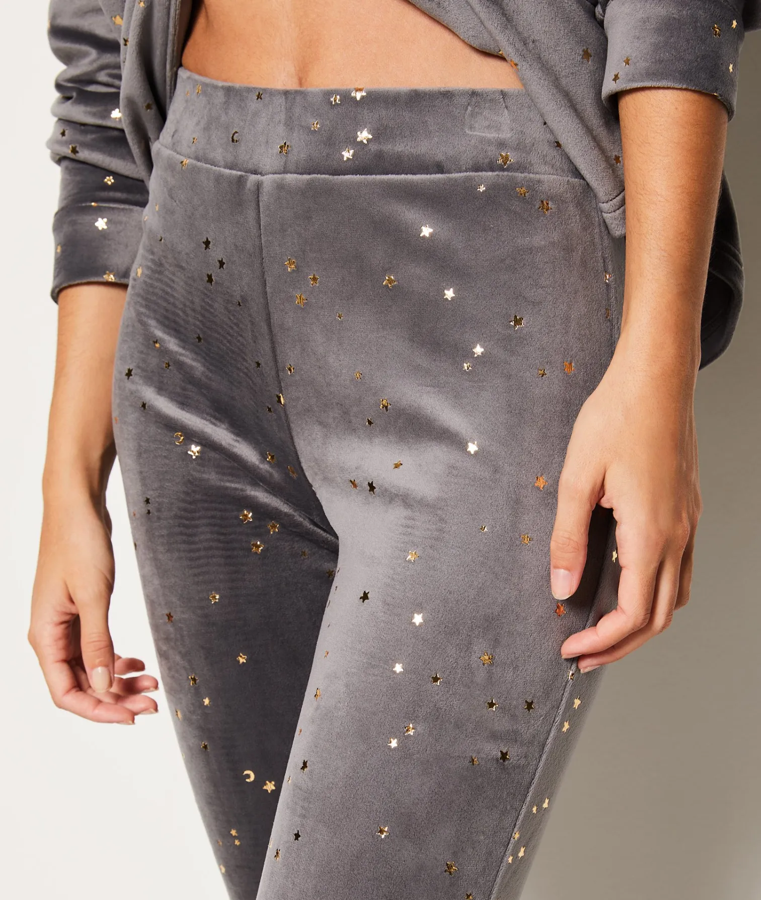 Etam Pantalon de pyjama étoile ANTHRACITE Fashion
