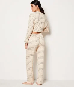 Etam Pantalon de pyjamas en twill imprimé IMPFONDVERT Flash Sale