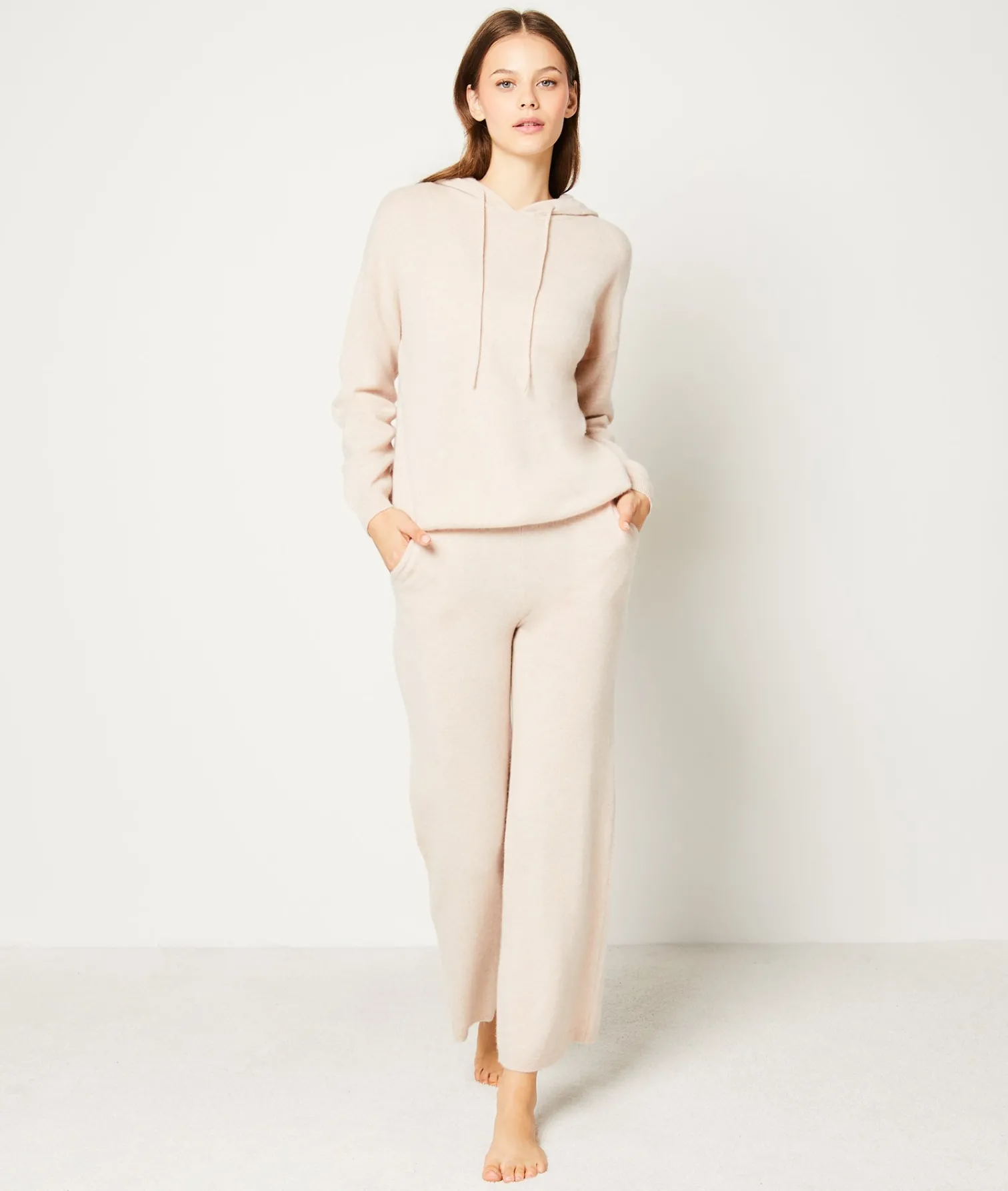 Etam Pantalon en cachemire BEIGE Clearance