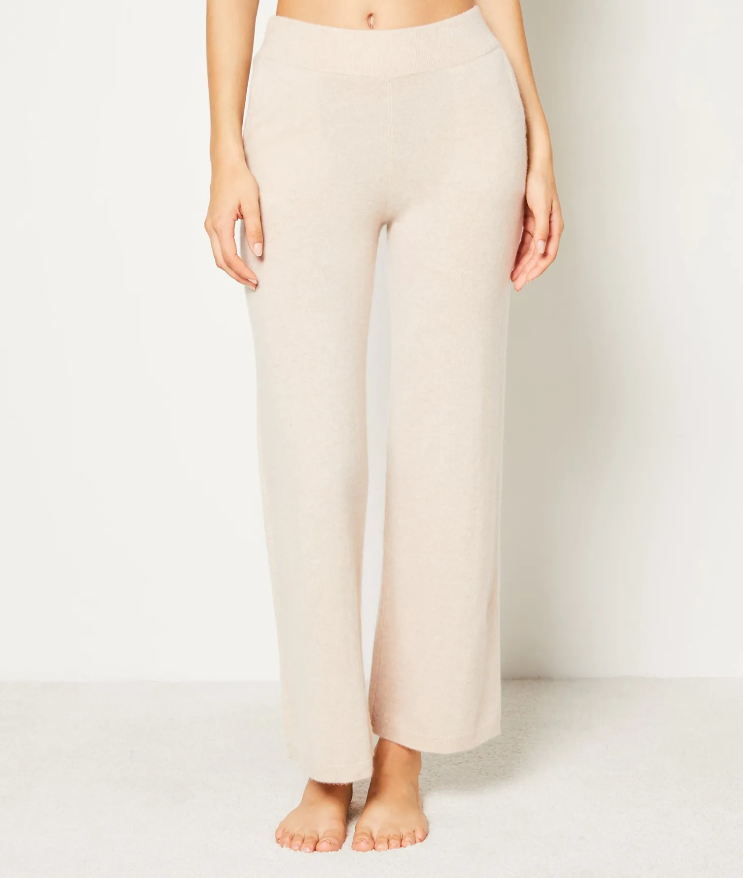 Etam Pantalon en cachemire BEIGE Clearance
