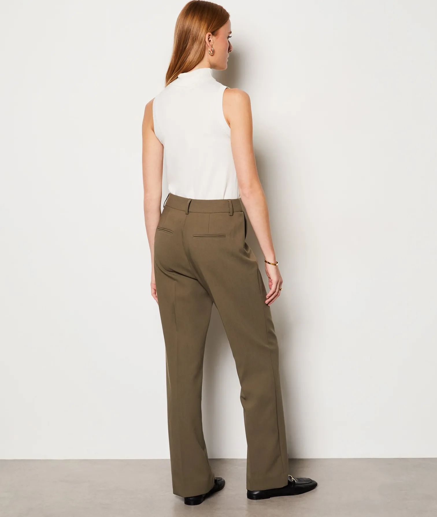 Etam Pantalon en twill coupe large KAKI Cheap
