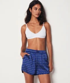 Etam Patterned Pyjama Shorts MARINEIMPFD Clearance