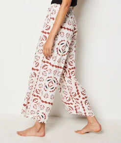 Etam Patterned Pyjama Trousers BRICKREDPRINT Outlet