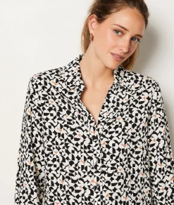 Etam Patterned Shirt IMPFDBLACK Clearance