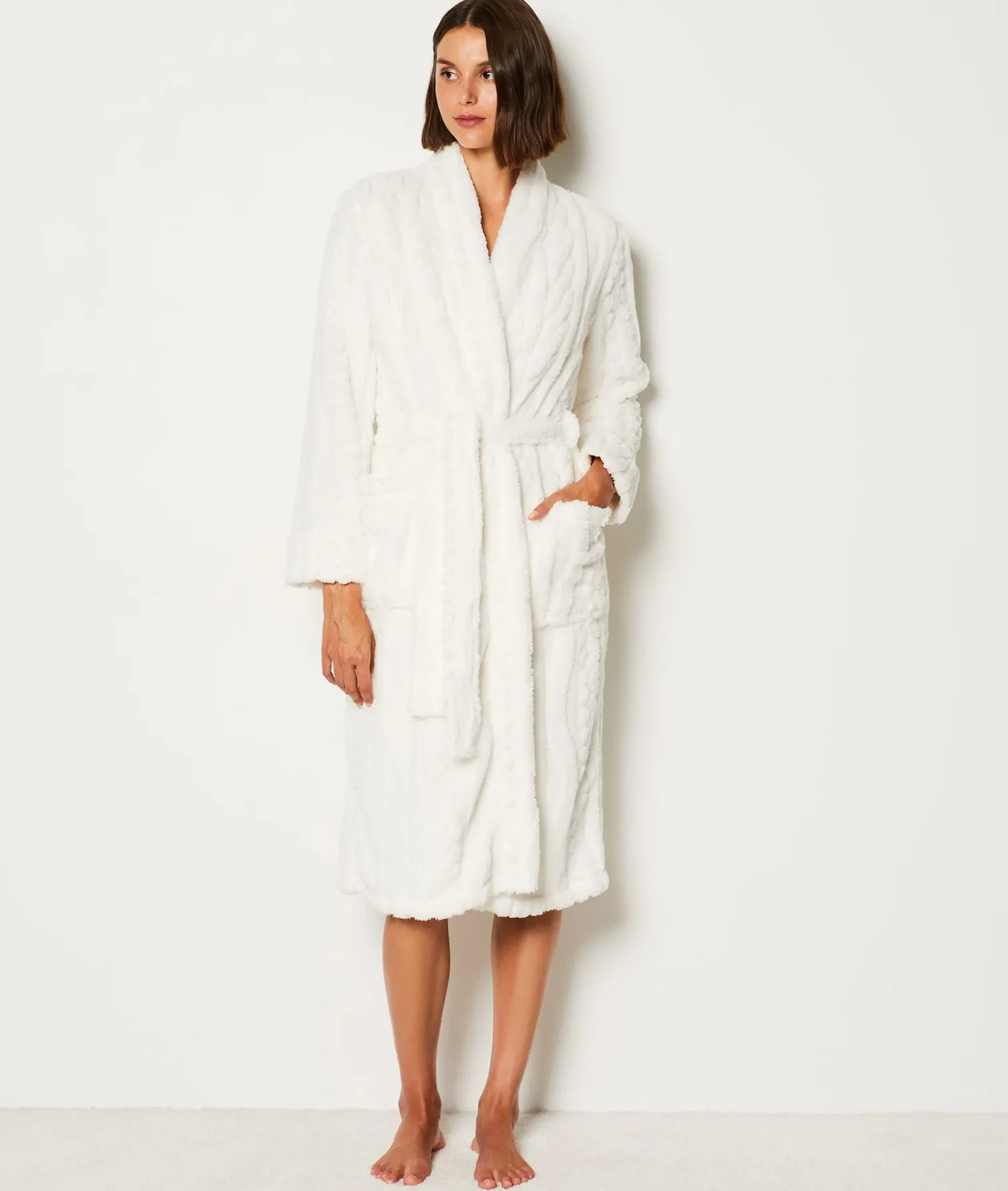 Etam Peignoir polaire ECRU Hot