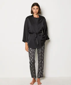 Etam 3-Piece Satin Pyjamas IMPFDBLACK New