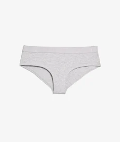 Etam Plain Organic Cotton Boyshort LIGHTGREY Flash Sale