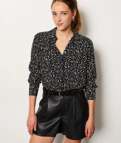 Etam Polka Dot Shirt BLACK Hot
