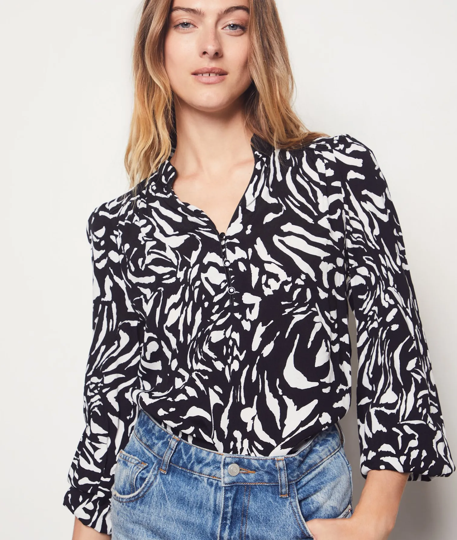 Etam Printed Blouse IMPFDBLACK Shop