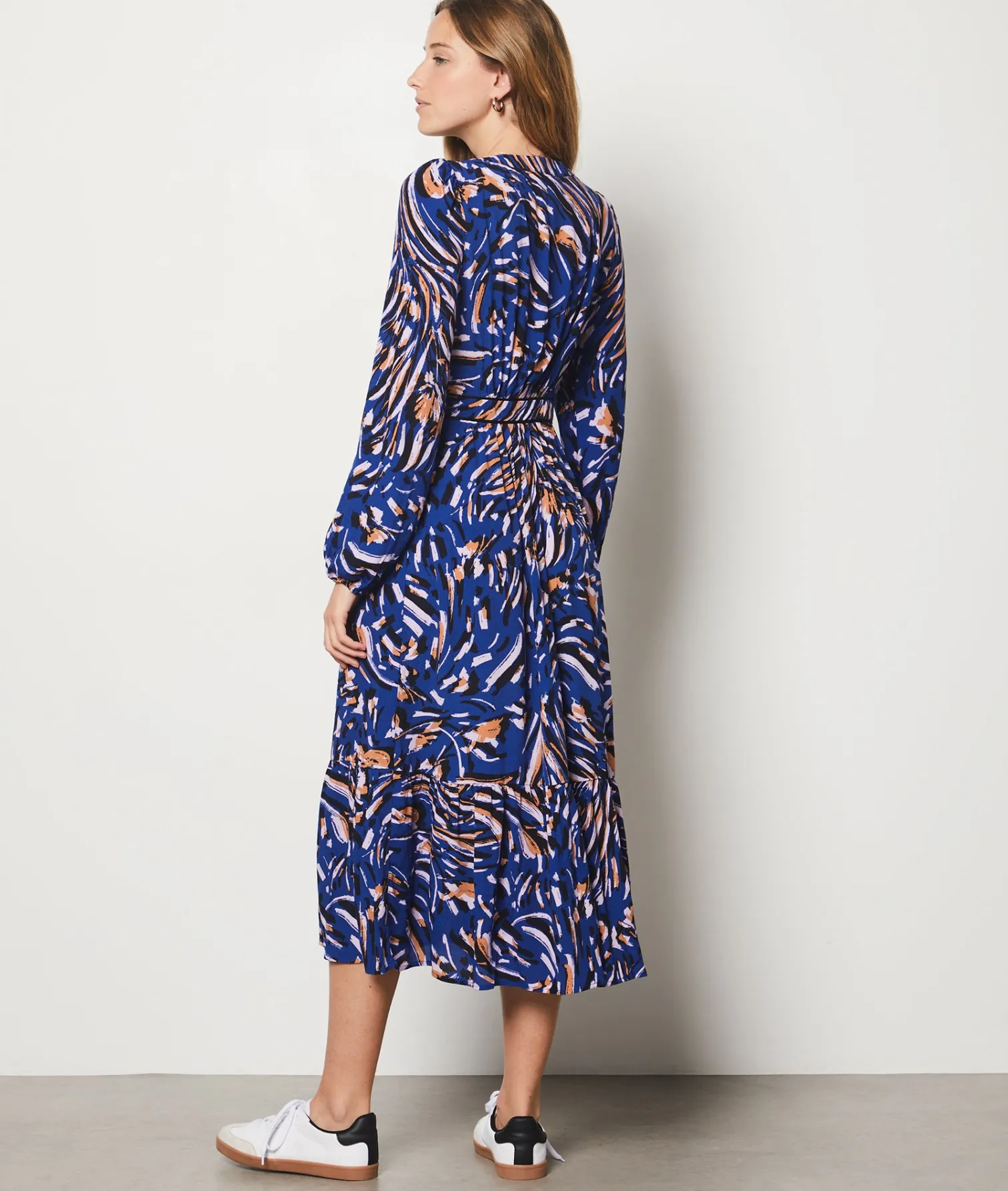 Etam Printed Maxi Dress MARINEIMPFD Online