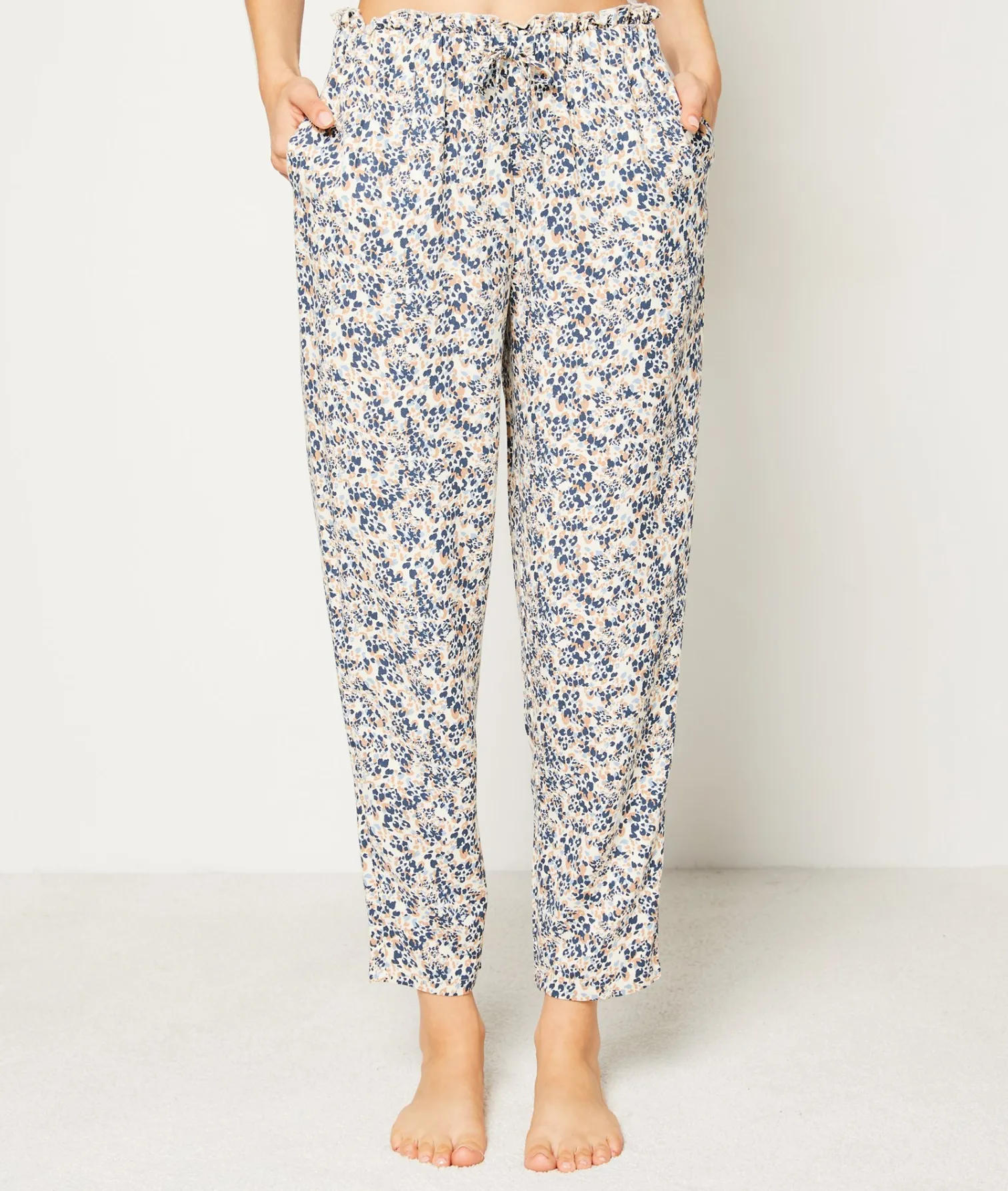 Etam Printed Pyjama Trousers MARINE Store