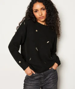 Etam Pull à imprimé dorée NOIR Store