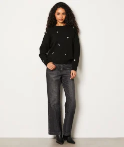 Etam Pull à imprimé dorée NOIR Store