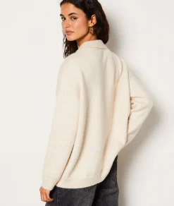 Etam Pull col boutonné ECRU Discount
