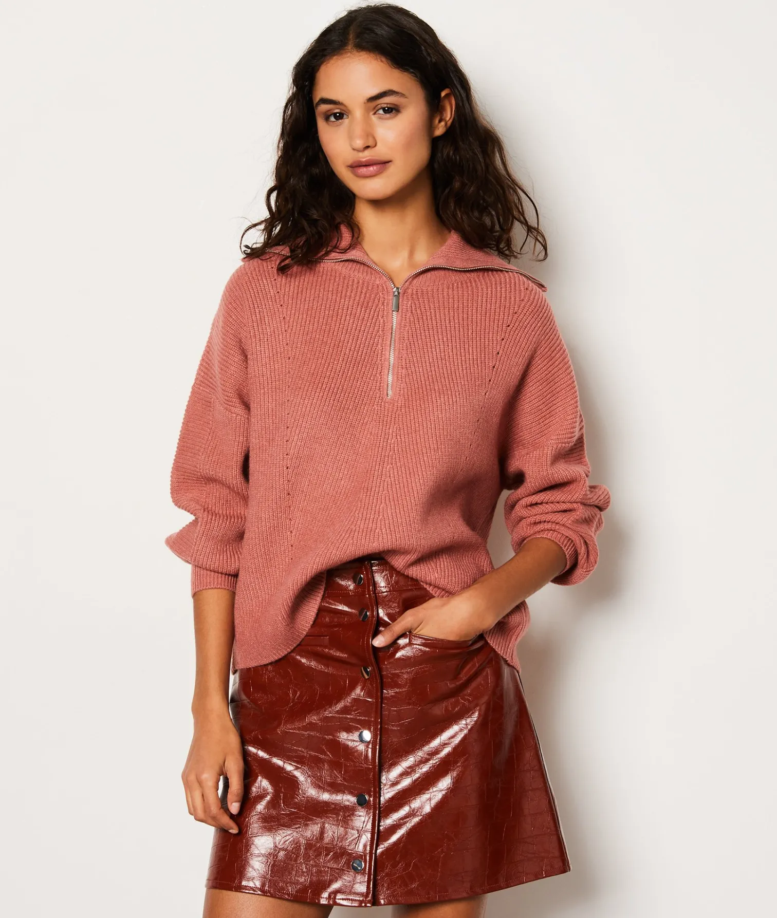 Etam Pull col camionneur BLUSH Sale