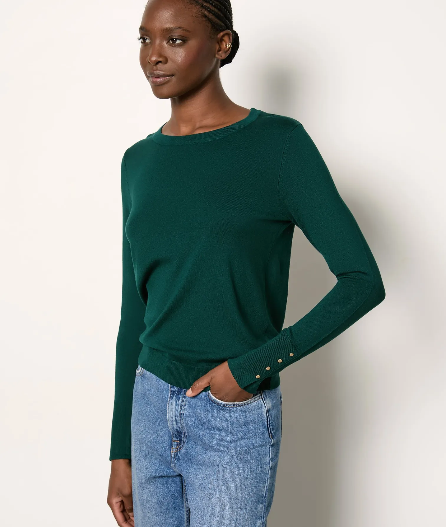 Etam Pull col rond VERTSAPIN Best Sale
