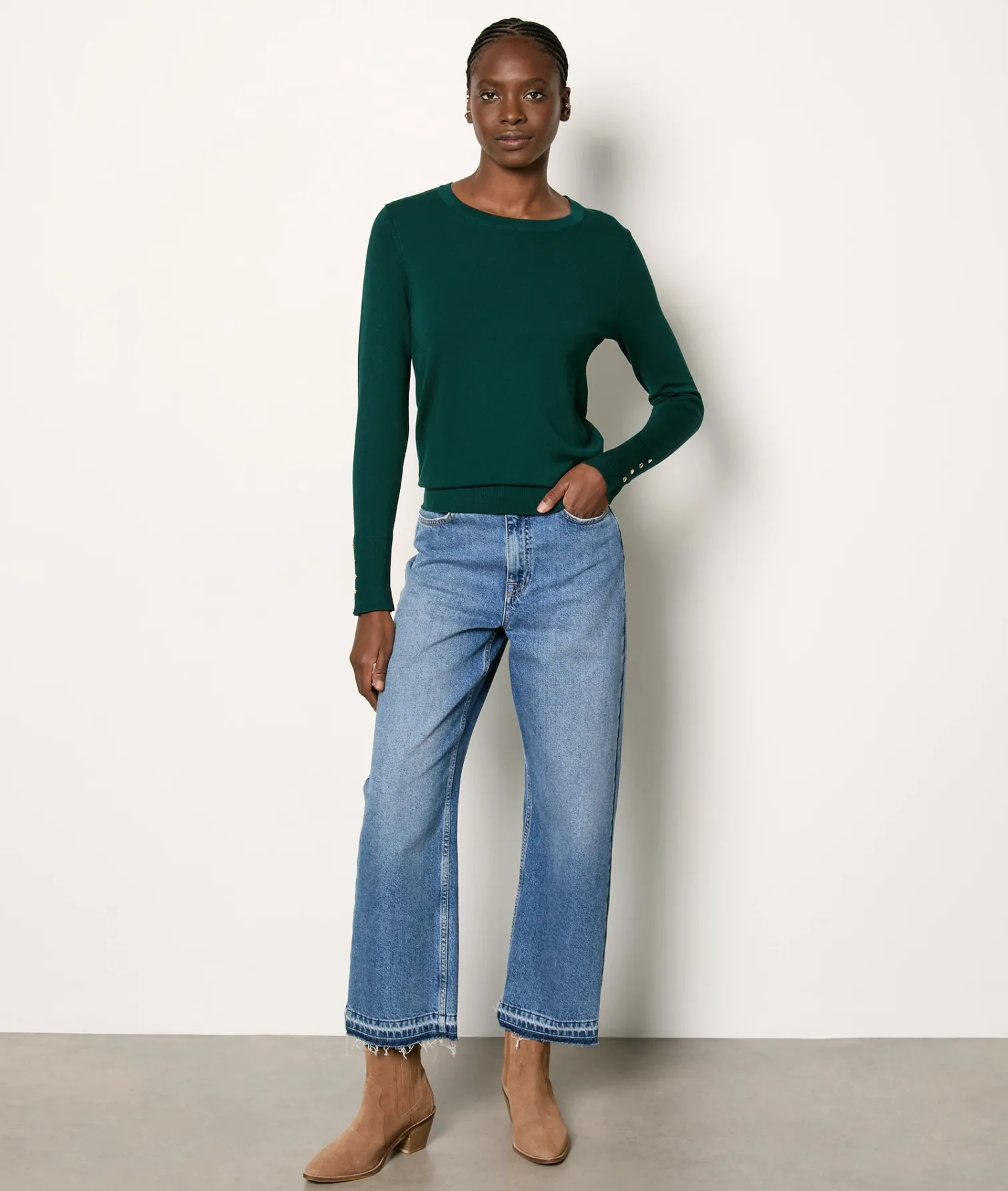 Etam Pull col rond VERTSAPIN Best Sale