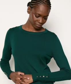 Etam Pull col rond VERTSAPIN Best Sale