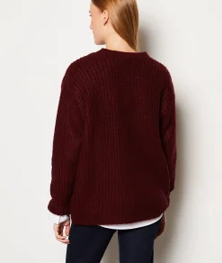 Etam Pull col rond BORDEAUXGRENAT Store