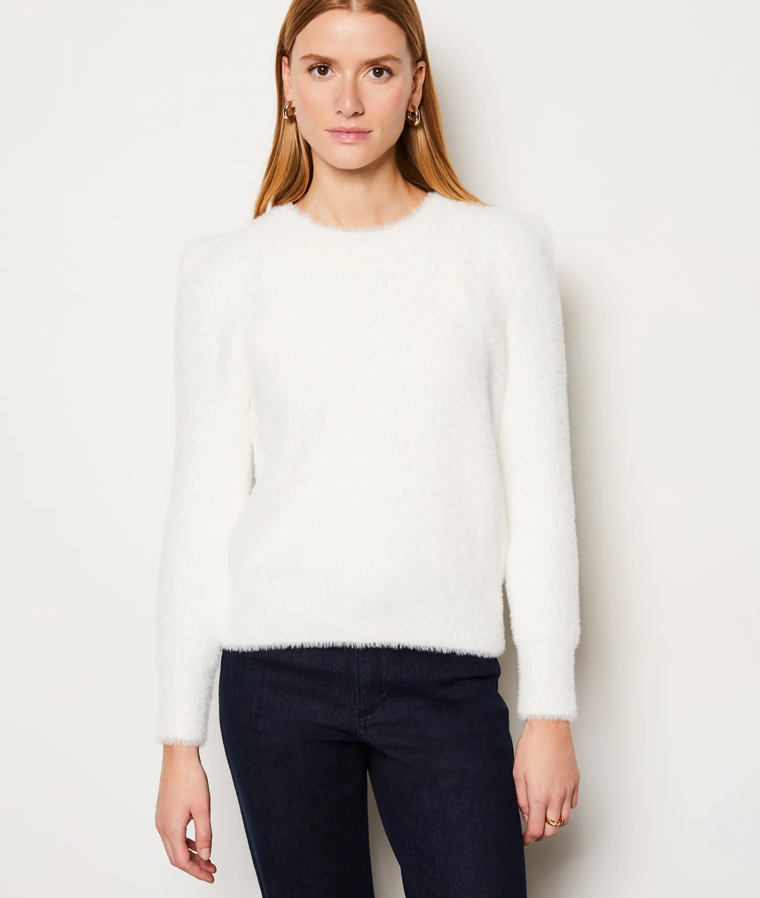 Etam Pull col rond ECRU Best Sale