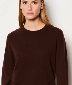 Etam Pull col rond cachemire CHOCOLAT Outlet