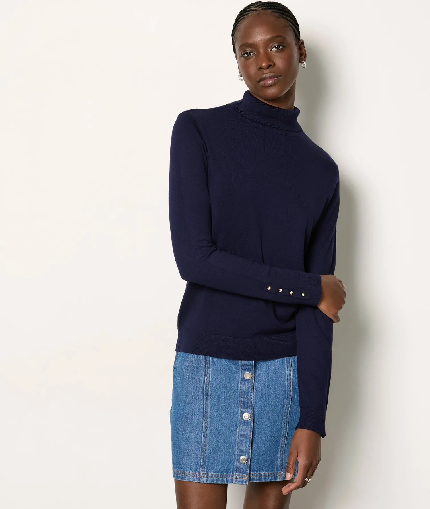Etam Pull col roulé BLEUNUIT Best