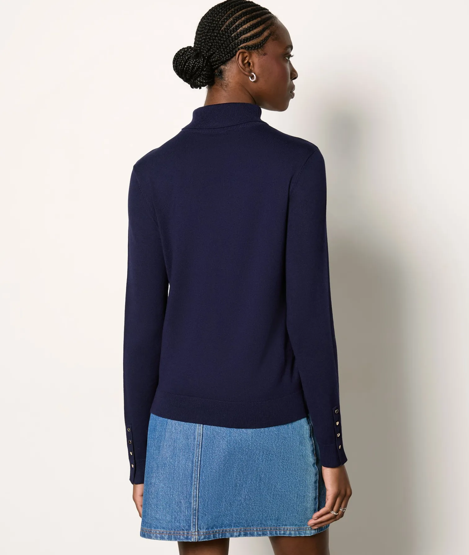 Etam Pull col roulé BLEUNUIT Best