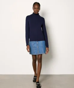 Etam Pull col roulé BLEUNUIT Best