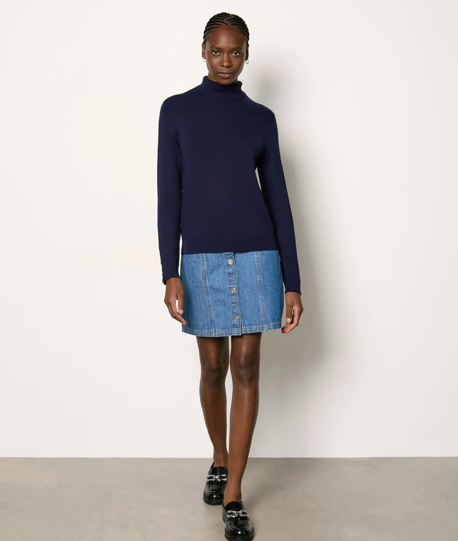 Etam Pull col roulé BLEUNUIT Best
