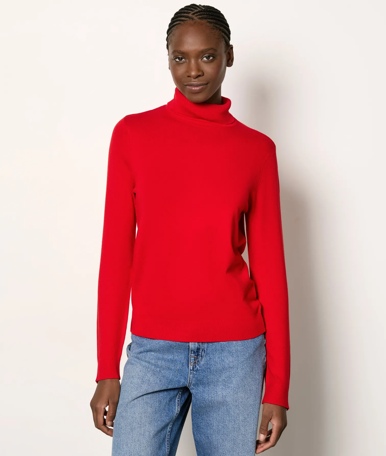 Etam Pull col roulé ROUGE Fashion