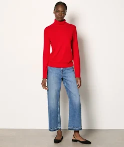 Etam Pull col roulé ROUGE Fashion