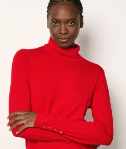 Etam Pull col roulé ROUGE Fashion