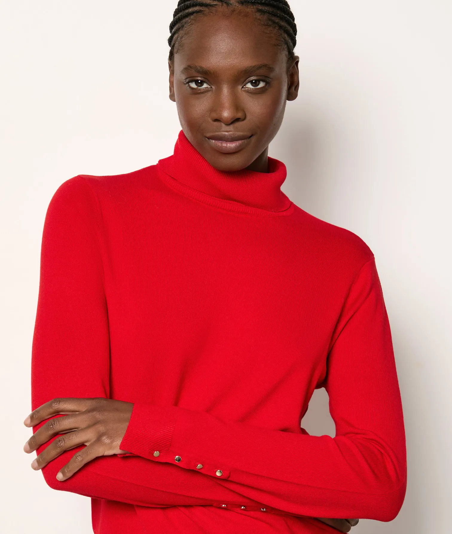 Etam Pull col roulé ROUGE Fashion