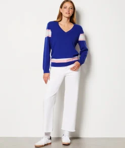 Etam Pull col V BLEUROYAL Hot
