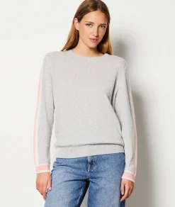 Etam Pull en 100% cachemire avec détails sur les manches GRISCLAIR Store