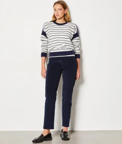 Etam Pull marinière en cachemire IMPFDBLANC Outlet
