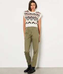 Etam Pull sans manches à motifs ECRU Discount
