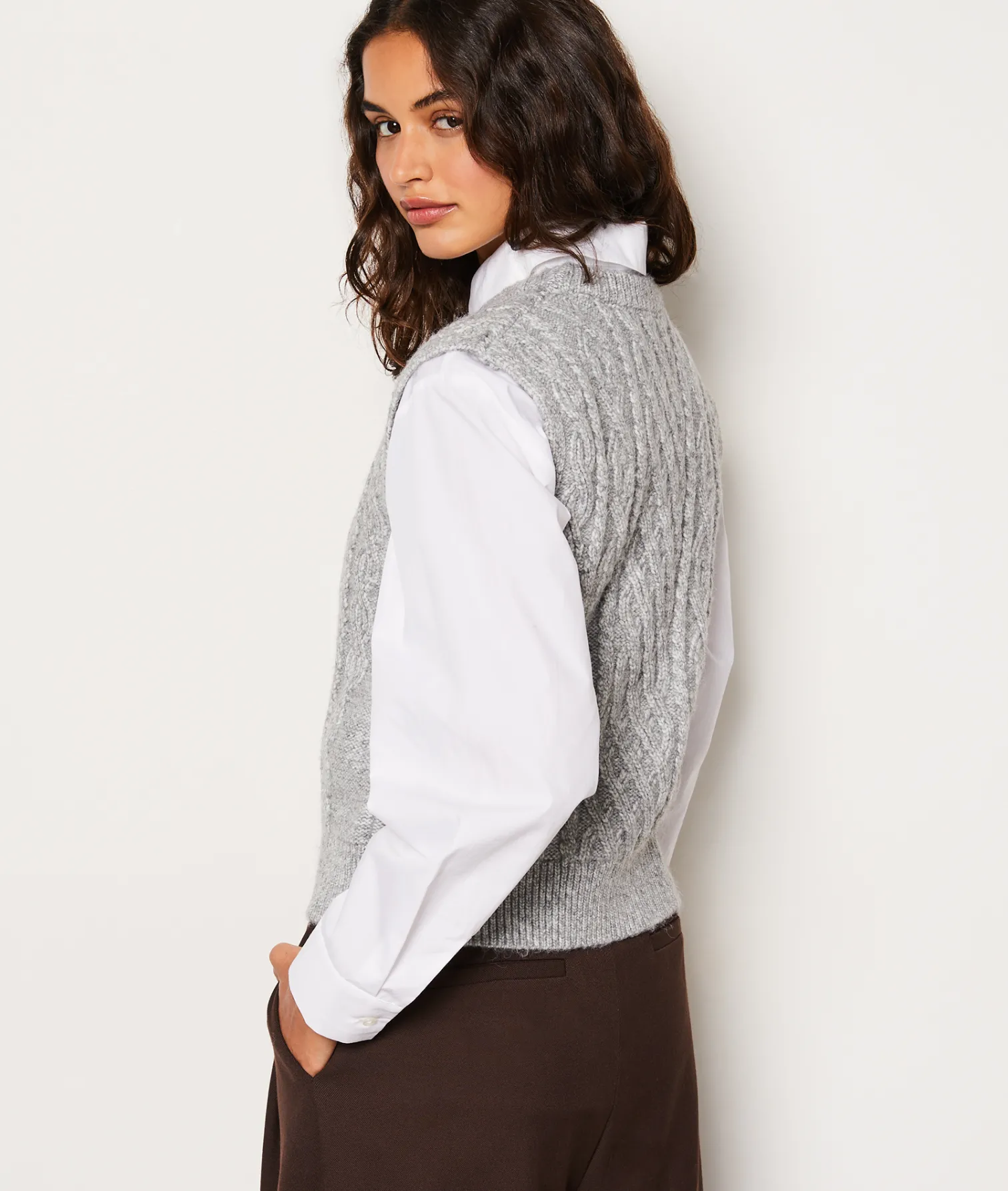 Etam Pull sans manches en maille GRISCLAIR Online
