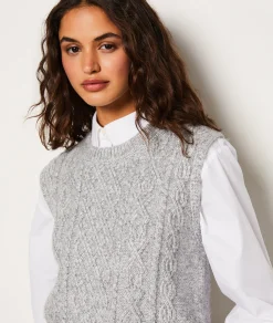 Etam Pull sans manches en maille GRISCLAIR Online