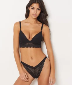 Etam Push-up Bra N.2 - The Plunge BLACK Discount