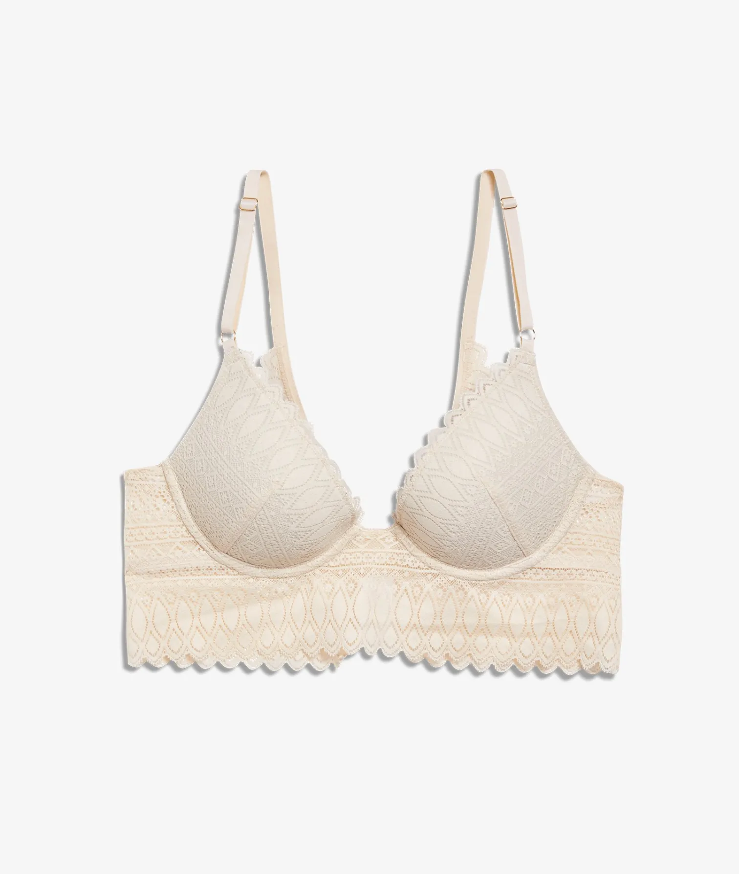 Etam Push-up Bra N.2 - The Plunge LINEN Hot
