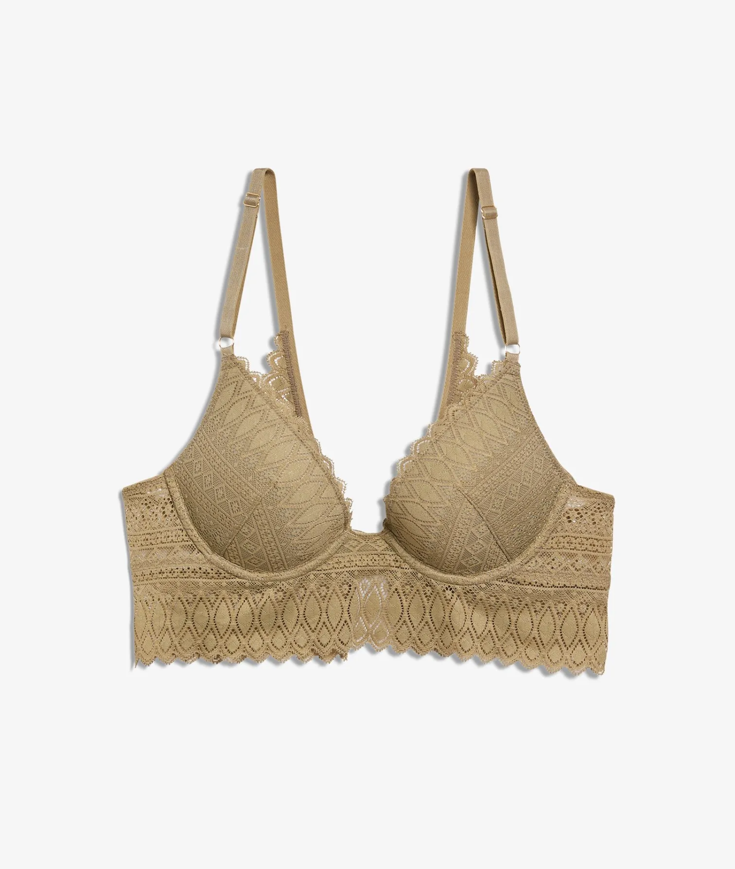 Etam Push-up Bra N.2 - The Plunge KHAKI Online
