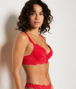 Etam Push-up Bra N.2 - The Plunge RED Cheap