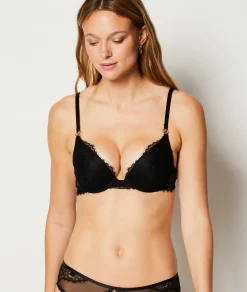 Etam Push-up Bra N.2 - The Plunge BLACK Discount