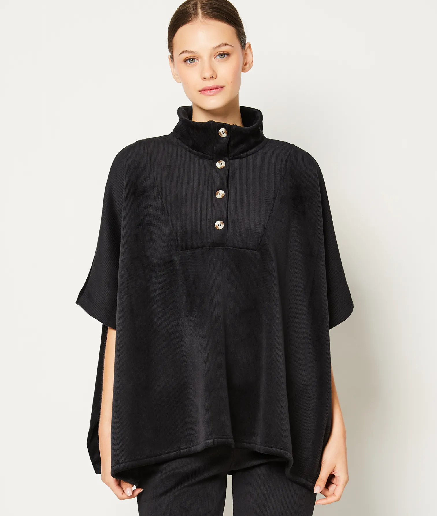Etam Pyjama Poncho BLACK Cheap