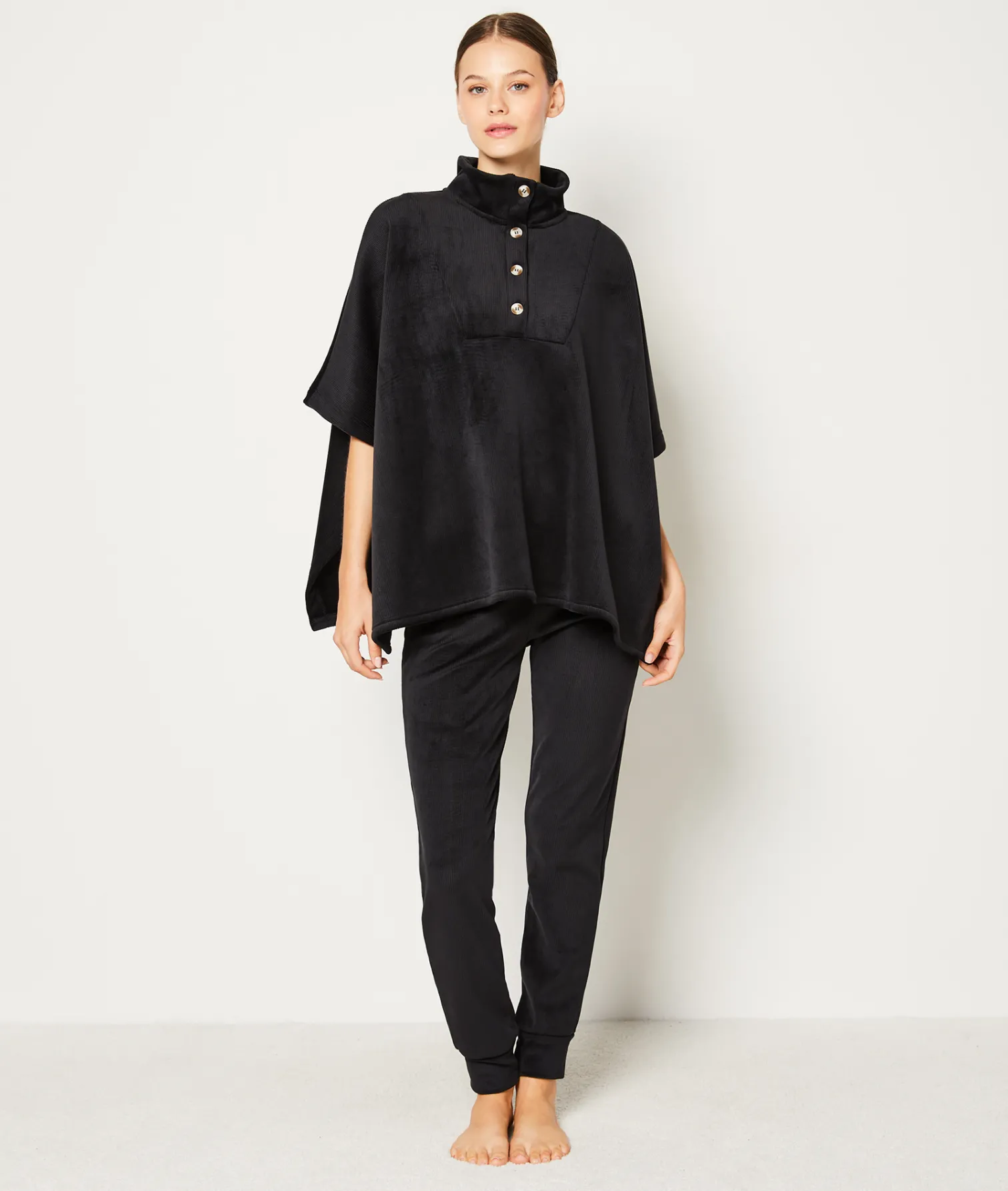Etam Pyjama Poncho BLACK Cheap