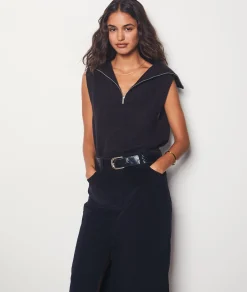 Etam Ribbed midi skirt. BLACK Store