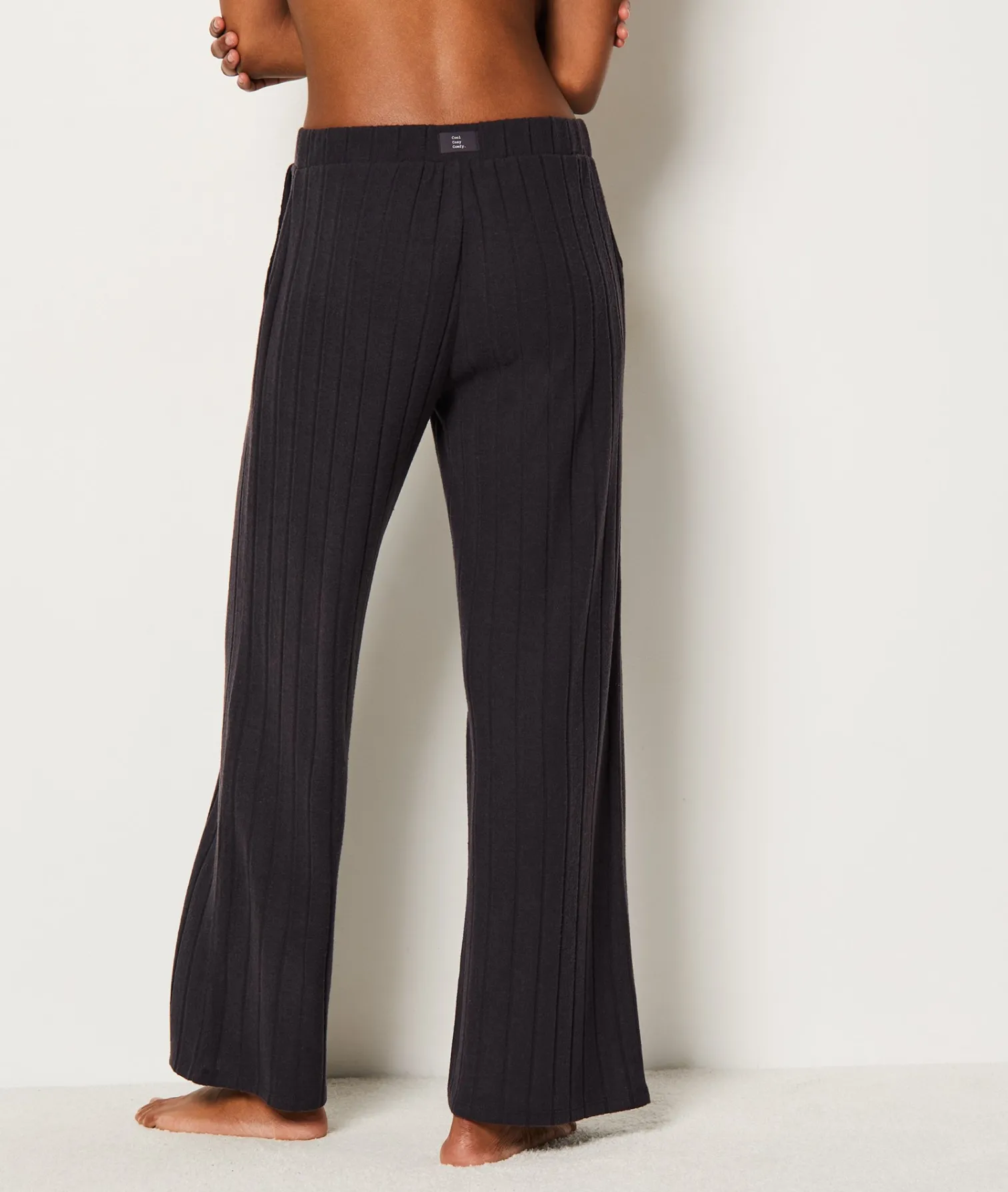 Etam Ribbed Pyjama Bottoms NOIR Sale
