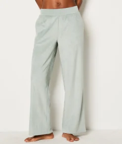Etam Ribbed Pyjama Bottoms KAKI Cheap