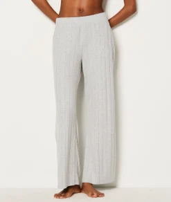 Etam Ribbed Pyjama Bottoms GRISCLAIR Cheap